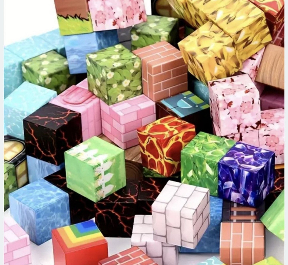 Магнитные блоки майнкрафт, конструктор, minecraft, магнитный,my word Харьков - изображение 9