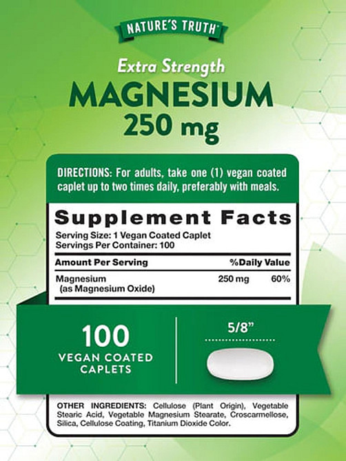 Магній оксид Nature's Truth Magnesium 250 мг 100 таб Київ - фото 2
