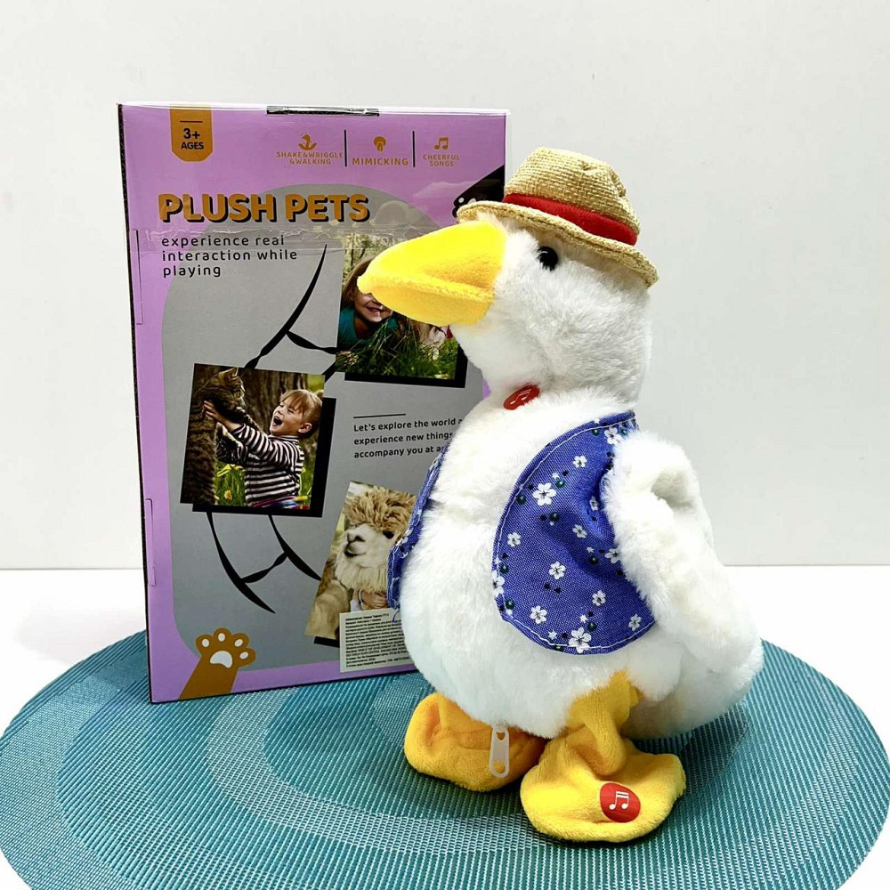 Іграшка Гусак повторюшка музичний ходить Білий (777-2) Чернігів - фото 2