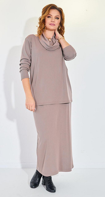 Костюм із джерсі зі спідницею (52) Київ - фото 6