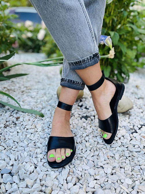 MOD GAR Босоніжки жіночі MOD GAR 347-2 чорні (літо, шкіра натуральна) (5078) Коломия - фото 7
