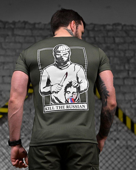 Тактическая потоотводящая футболка KILL олива   ДЛ7243 Одесса - изображение 4