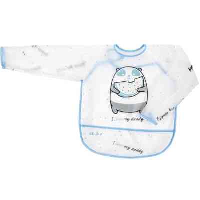 Нагрудничек Akuku с рукавами, Барсук (A0517) Винница