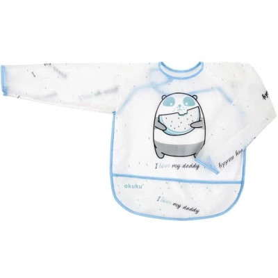 Нагрудничек Akuku с рукавами, Барсук (A0517) Винница - изображение 1