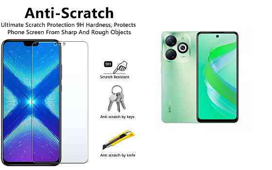 Защитное стекло NeoGlass для Infinix Smart 8, Smart 8 HD, Smart 8 Plus – ультрапрозрачное и устойчивое Киев