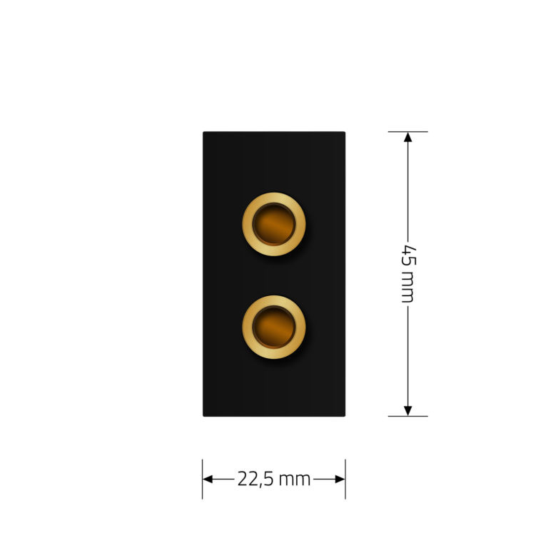LIVOLO Аудіо розетка LIVOLO Banana Plug, чорна, для колонок / підсилювача, модуль 0.5 поста (VL Коломия - фото 6