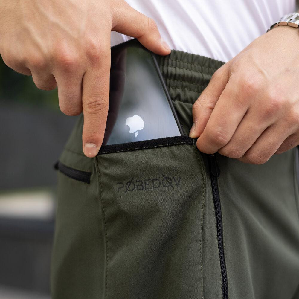 Чоловічі шорти прямого крою хакі Pobedov Vil'nyy Київ - фото 2