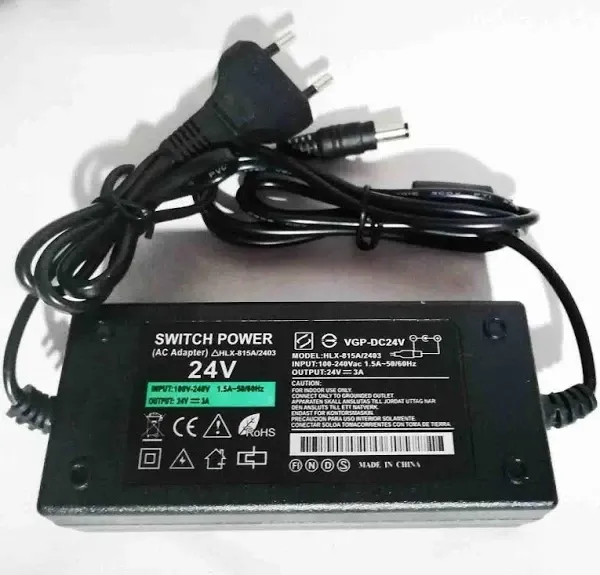 Надійний Універсальний Адаптер 24V 3A HLX-815A|2403 5 В (роз'єм 5.5*2.5mm) Одеса - фото 2