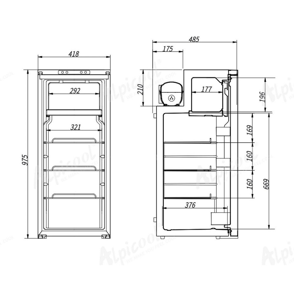 Компресорний автохолодильник Alpicool R90 (90 літри). До -20℃. Живлення 12, 24 вольт Київ - фото 9