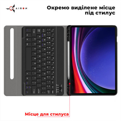 Чехол для планшета AirOn Premium Samsung Galaxy Tab S9 Plus 12.4'' 2023 + Bluetooth Keyboard (4822352781116) Винница - изображение 7