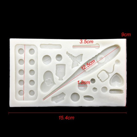 Молд силиконовый Медицина 154 на 90 мм серый Киев - изображение 2