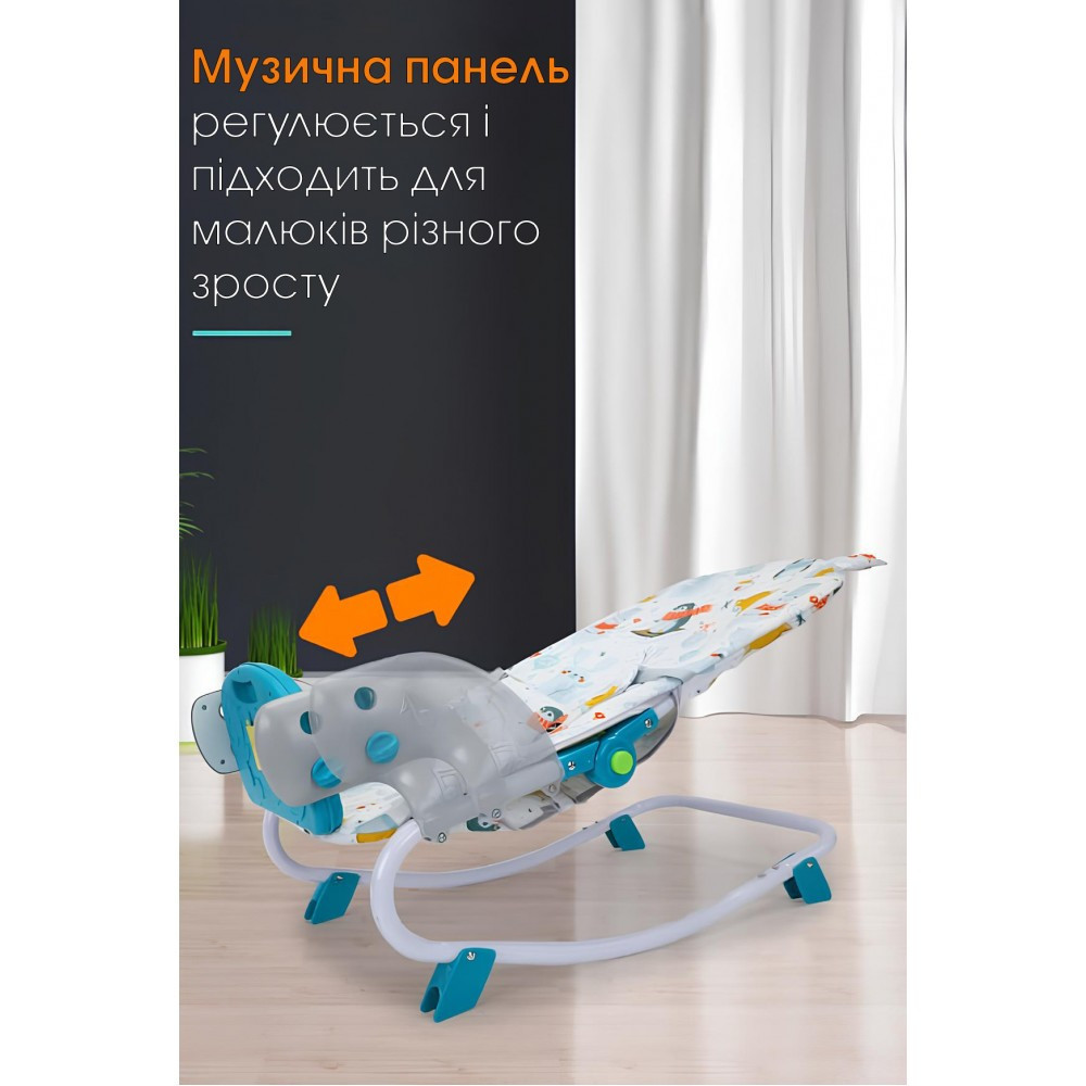 Стул детский для кормления SPOKO WKX-818 шезлонг качалка для детей малышей Киев - изображение 8