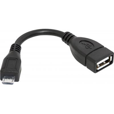 Дата кабель OTG USB 2.0 AF to Micro 5P 0.08m Defender (87300) Вінниця - фото 1