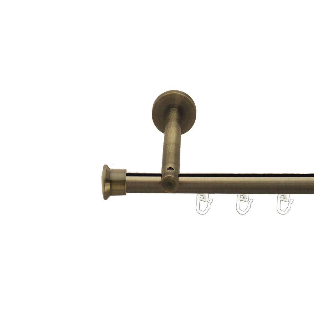 Карниз Orvit Дуо металевий однорядний циліндр+профіль (16 см) профільна труба  Антик 19 мм 400 см (7217986) Львів - фото 1