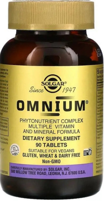 Мультивитаминный комплекс Solgar Omnium Phytonutrient Complex, 90 таблеток Киев - изображение 6