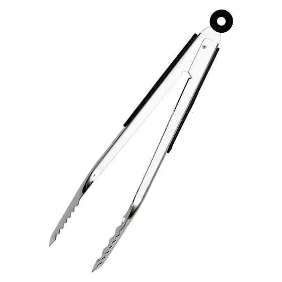 Кухонні металеві щипці для м'яса та риби 34×4.5 см Київ