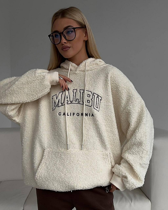 Жіночий затишний оверсайз худі букле баранчик Одеса - фото 1