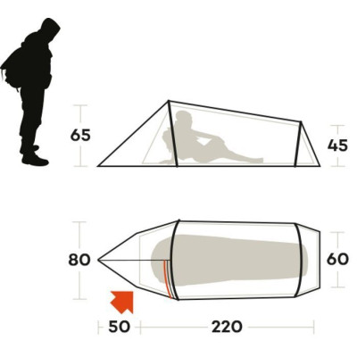 Палатка Ferrino Sling 1 Blue (99122NBB) (929754) Винница - изображение 3