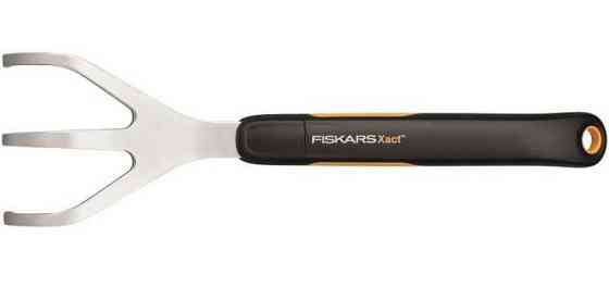 Садовий Культиватор ручний 3 зуби Fiskars "Xact" (1027047) Нержавіюча сталь Нововолинськ