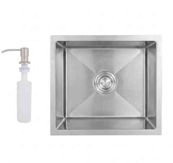Мойка для кухни интегрированная Lidz Handmade H4843 Brushed Steel 3,0/1,0 мм LDH4843BRU49441 Киев