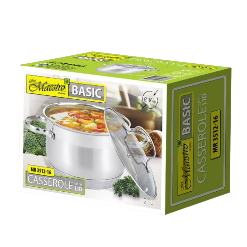 Каструля 2,1л 16см MR-3512-16 Maestro Житомир