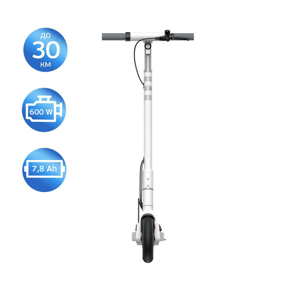 Електросамокат OKAI ES10-NEON Lite 9", 300W, 7.8Ah, 30km, 25km h, 20%, NFC, App, колір білий ES10-W Одеса - фото 3
