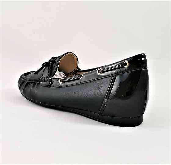 .Жіночі Мокасини Чорні Сліпони Шкіряні (розміри: 36) - 631 Дніпро