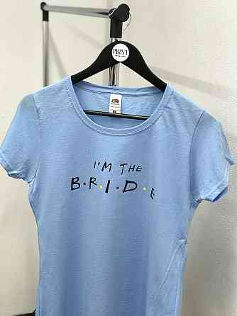 Женская футболка для невесты с надписью - 