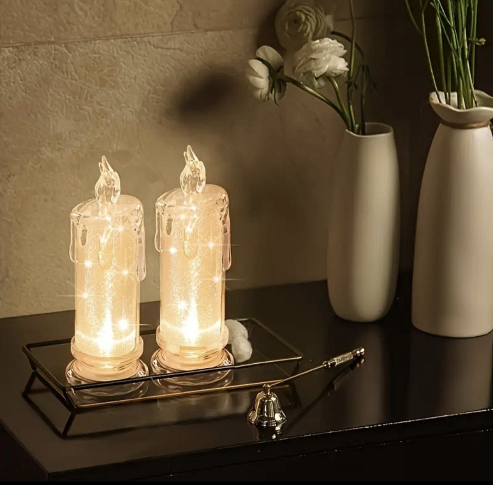 LED свічки на батарейках  1 шт 15х5 см Сміла - фото 5