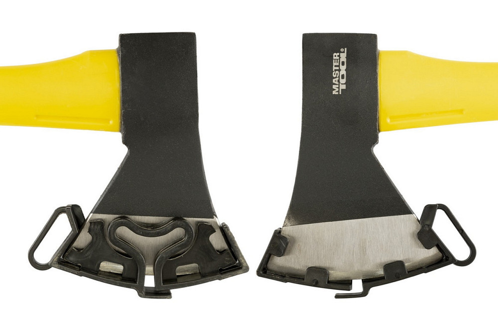 Топор MASTERTOOL 1000 г HRC60 фиберглассовая ручка 590 мм 05-0206 Ровно - изображение 4