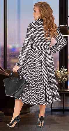 Гарне плаття плісе великого розміру спідницею плісе та поясом (50) Київ