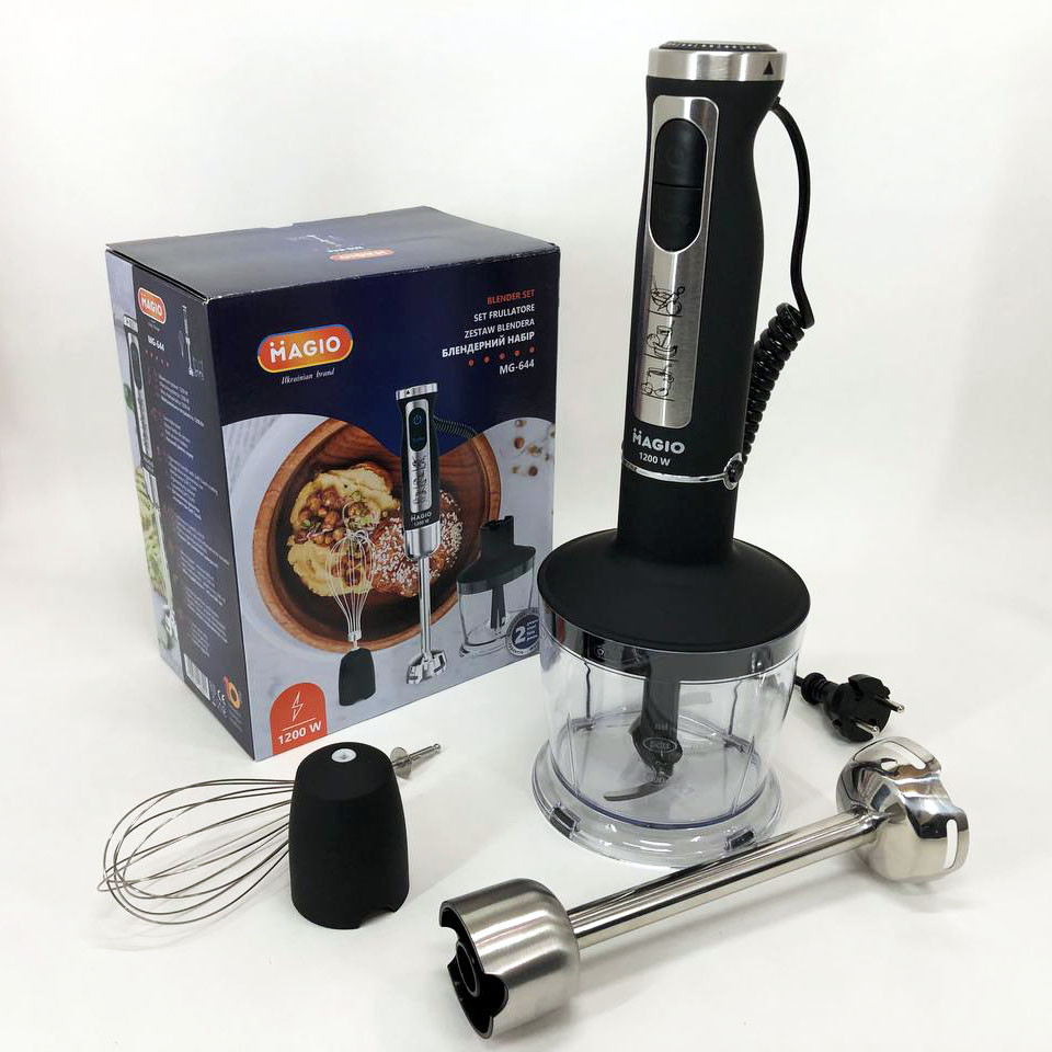 Блендер кухонний занурювальний для кухні, Блендери для коктейлів Подрібнювач кухні металевий BU-40 Івано-Франківськ - фото 10