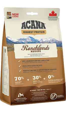 Acana Ranchlands Recipe (Акана Ранчлендс Рецип Говядина) сухой корм для собак всех пород на всех стадиях 2 кг. Запорожье