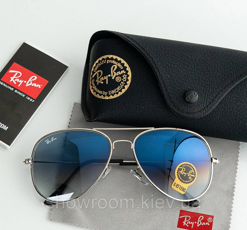Чоловічі сонцезахисні окуляри Rb aviator (2915) Київ - фото 3