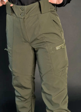 Жіночі тактичні штани Softshell на флісі Олива 44 Київ