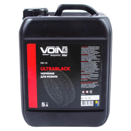 Чернитель резины Voin UltraBlack 5л Львов - изображение 1