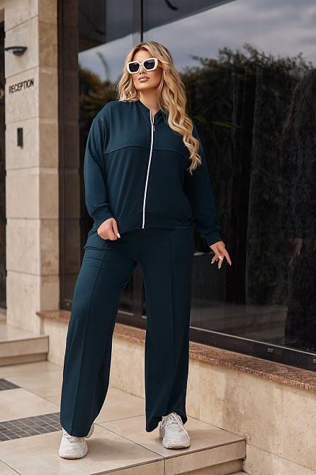 Жіночий трикотажний костюм зі штанами палаццо "Alicante"  | Норма і батал Київ - фото 7