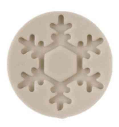 Молд силикон Снежинка 4 см серый Киев