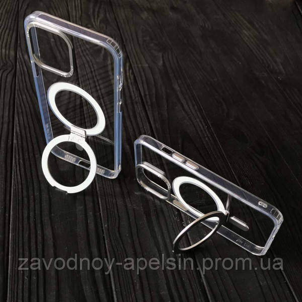 Iphone 14 Plus Чехол подставка MagSafe (прозрачный) Одесса - изображение 3