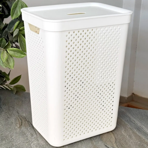 Кошик для білизни 45л білий Simple Алеана Житомир