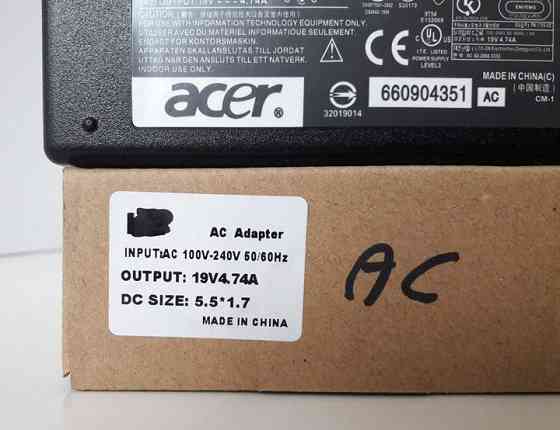 Блок Живлення ACER 19v 4.74a 90W штекер 5.5 на 1.7 (ОРІГИНАЛ) Зарядка для Ноутбука Дніпро