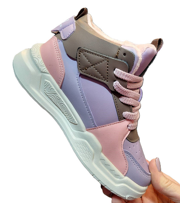 Детские демисезонные хайтопы для девочки на флисе 31,32,33,34,35,36 Николаев - изображение 3