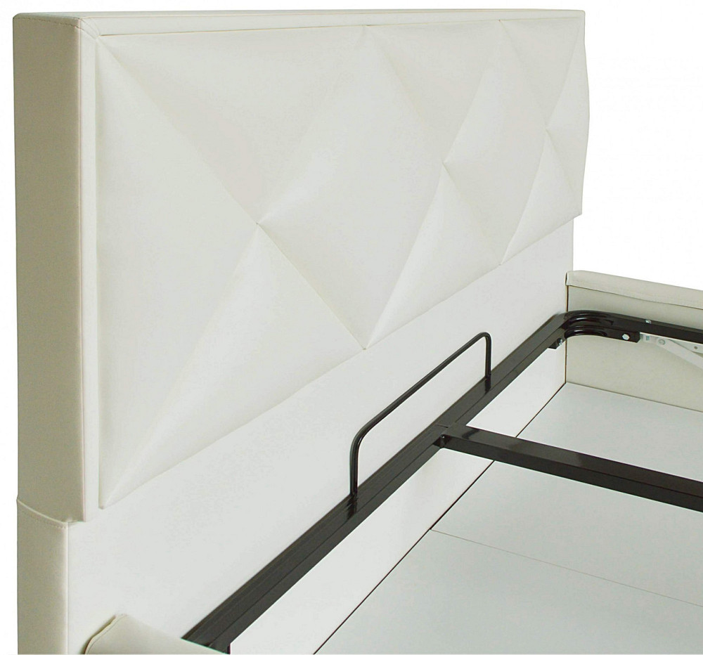 Кровать Двуспальная Leeds VIP 160 х 200 см Boom 01 С дополнительной металлической цельносварной рамой Белый Днепр - изображение 9