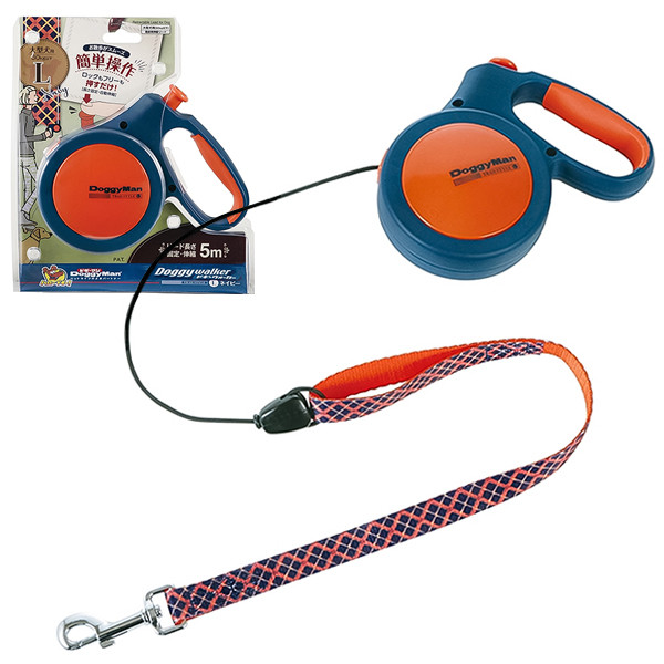 DoggyMan Retractable Lead Trad Style L ДОГГІМЕН ДОГГІ ВОЛКЕР повідець рулетка для собак до 30кг, трос 5м Київ - фото 1