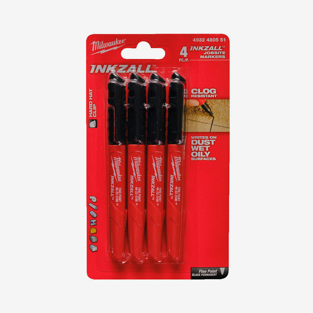 Набор маркеров InkZAll MILWAUKEE, черный, (4шт) Одесса - изображение 1