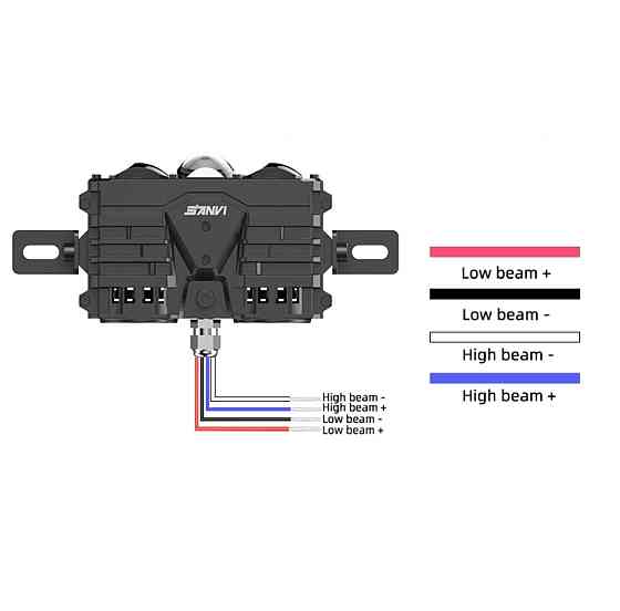 Комплект Bi-LED модулів Sanvi S318 60/75W 6000K 12V, 2 шт Харків