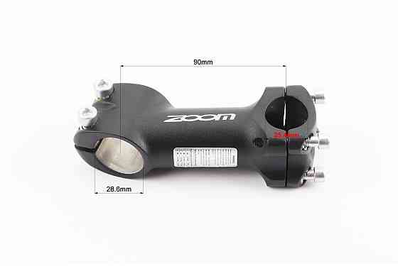 Винос керма MTB 28,6x25,4х90мм, алюмінієвий, чорний TDS-C369A-8 Київ