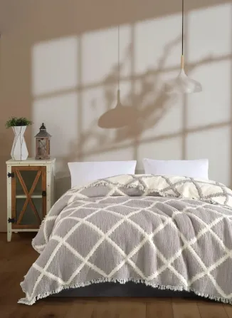 Муслиновое покрывало Ivory 230х250 см Бежевое Коломия