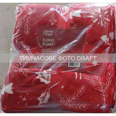 Плед Ardesto Christmas Flannel 160х200см, 100% поліестер, олені, червоний (ART0126PB) Вінниця