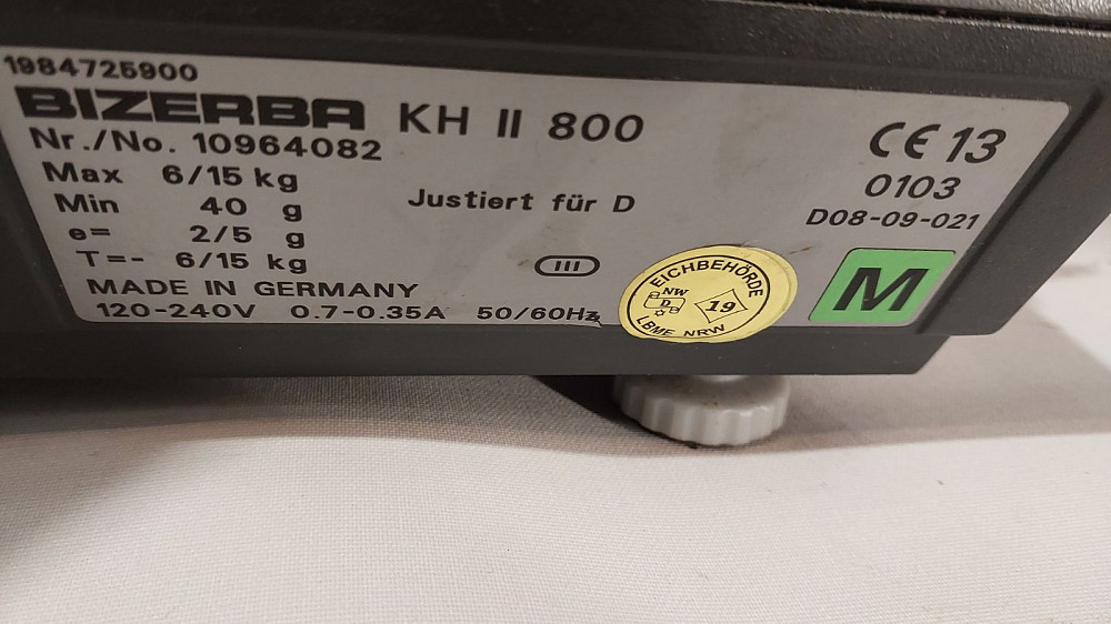 Сенсорні ваги Bizerba KH II 800 з дисплеєм покупця 7" (товар вживаний) Луцьк - фото 3